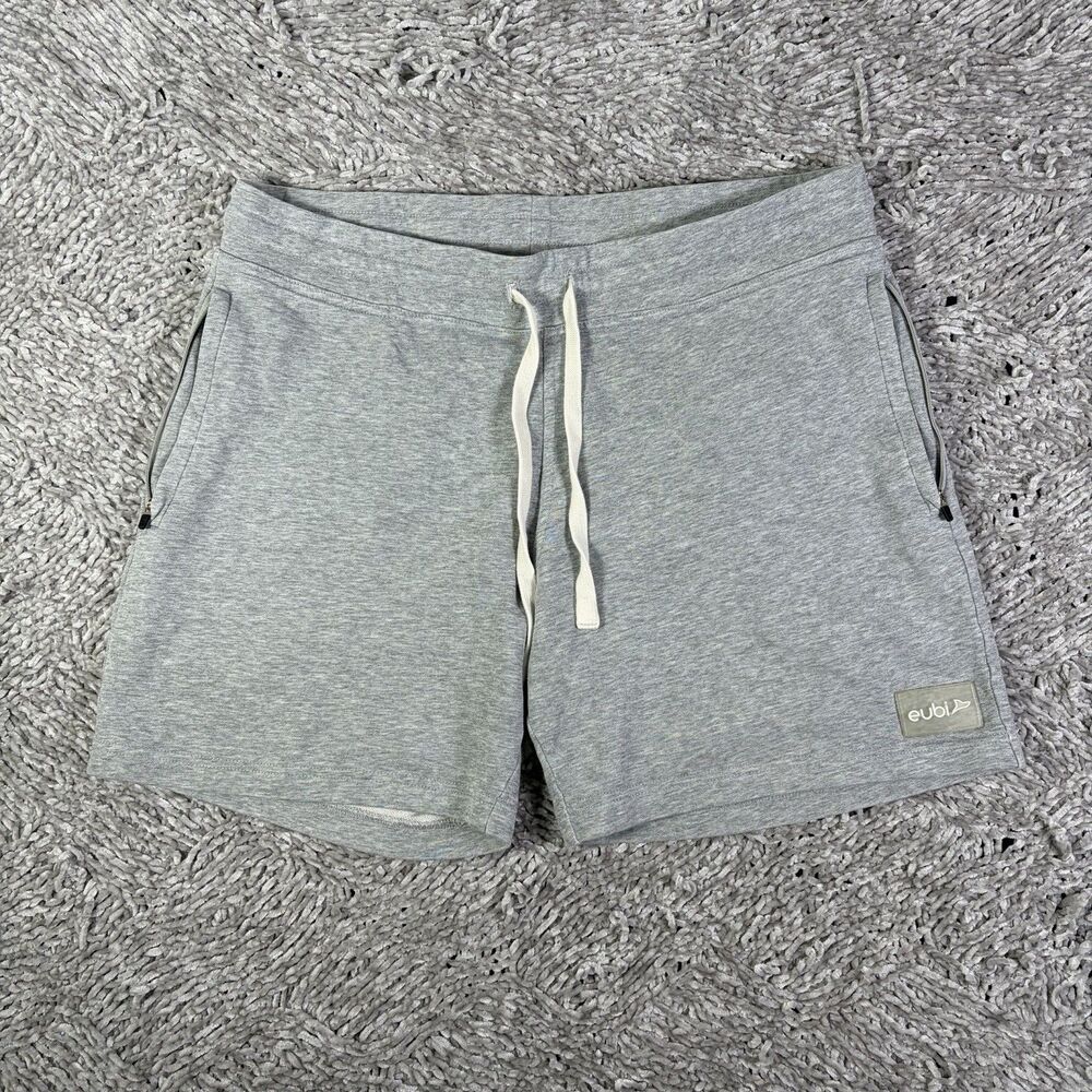 Eubi Sweat Shorts Mens Medium Gray Drawstring Lounging Training Summer Beach